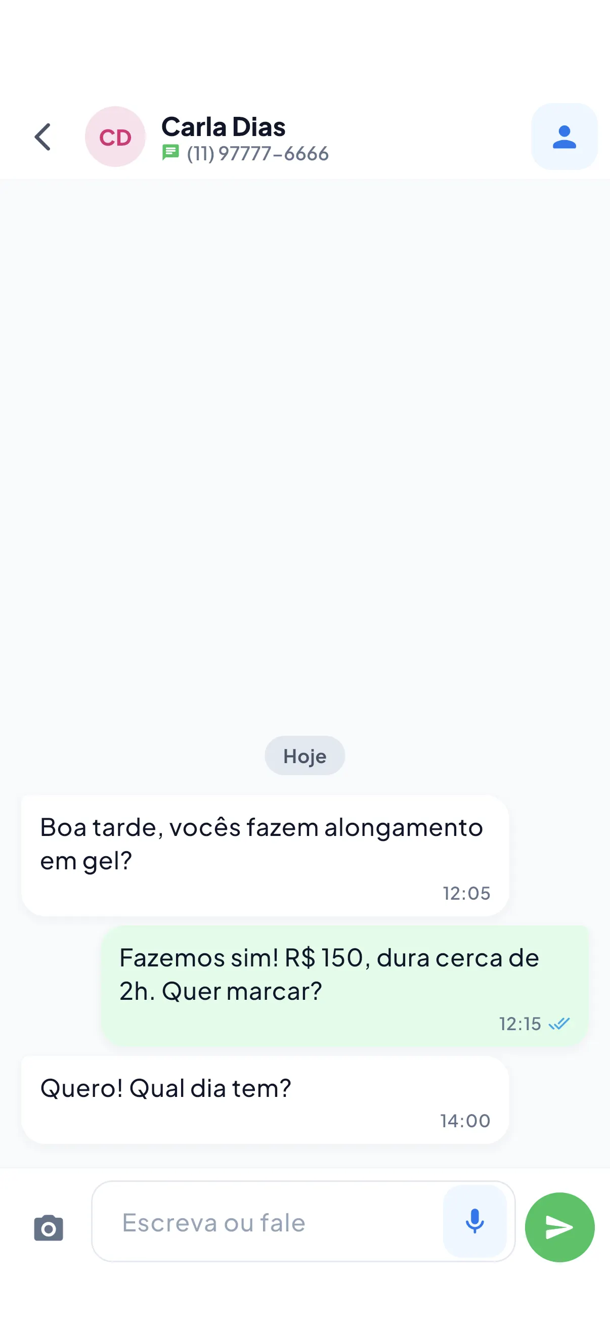 Donomais no celular, tela 2