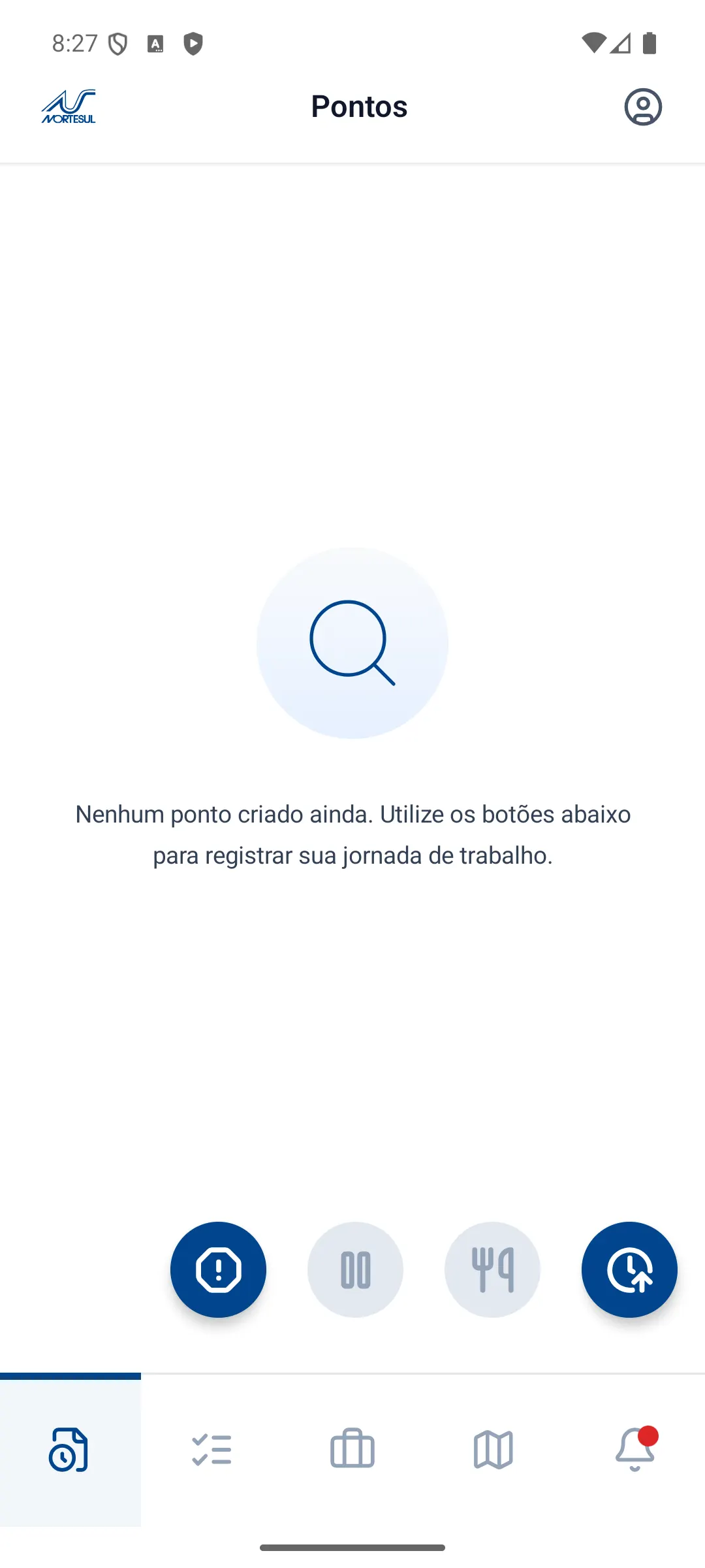 NorteSul no celular, tela 1