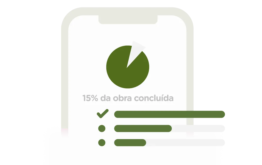 Ilustração do app Perplan, tela 1